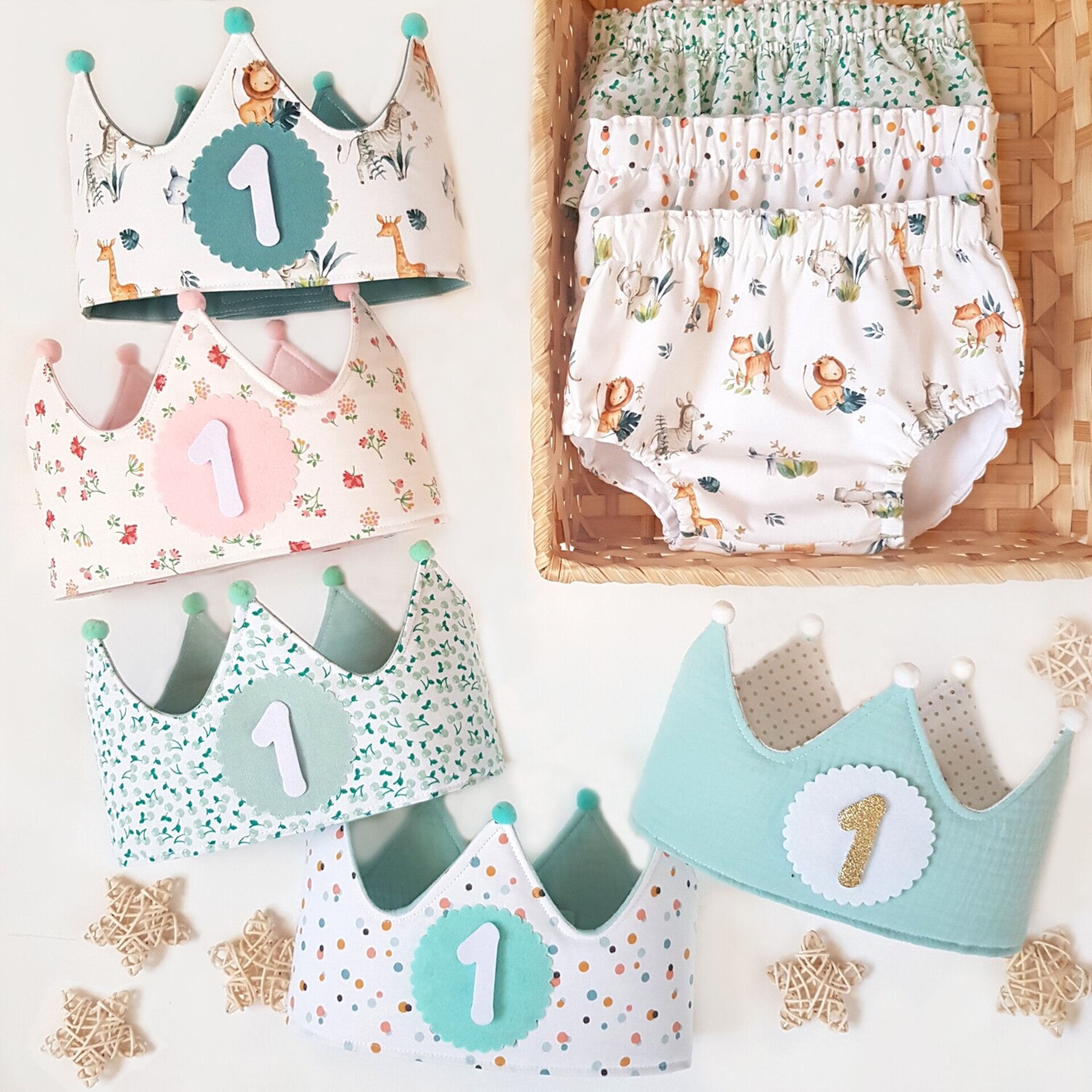 Conjunto cumpleaños 6 A MEDIDA Varios estampados - 1