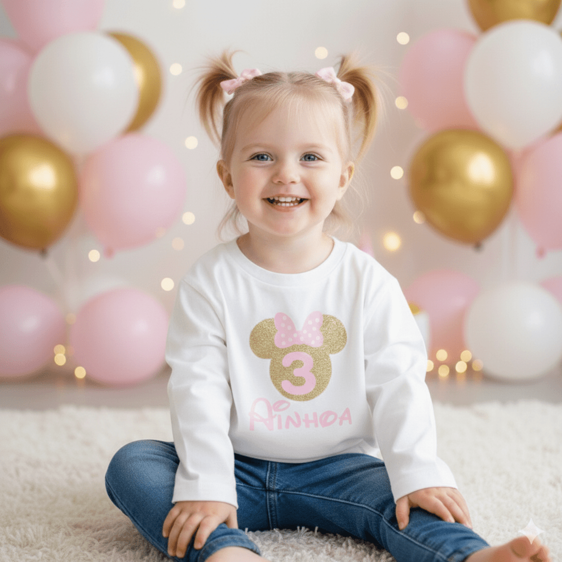 Camiseta cumpleaños Minnie personalizada - 1