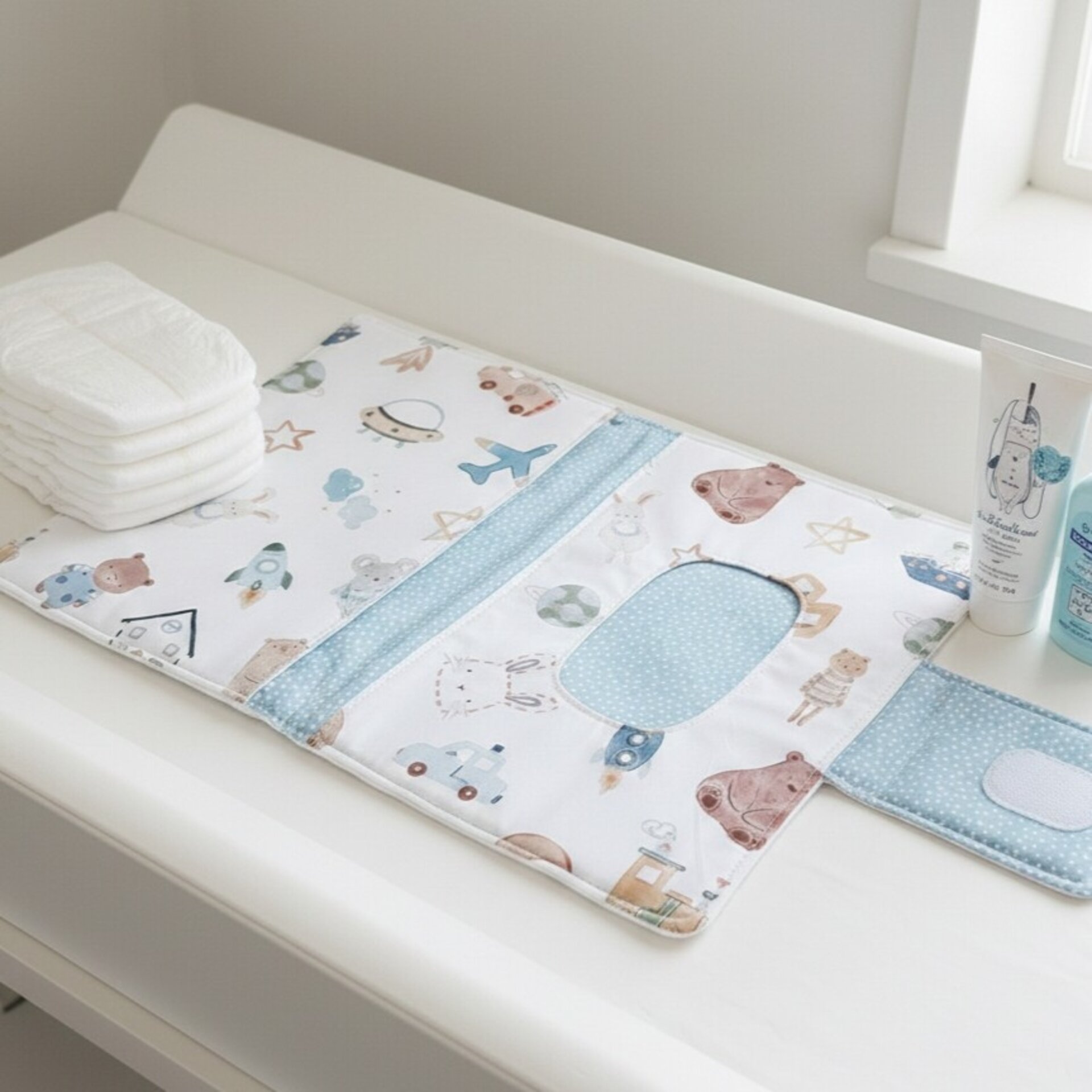 Portapañales y toallitas bebé personalizado - 2