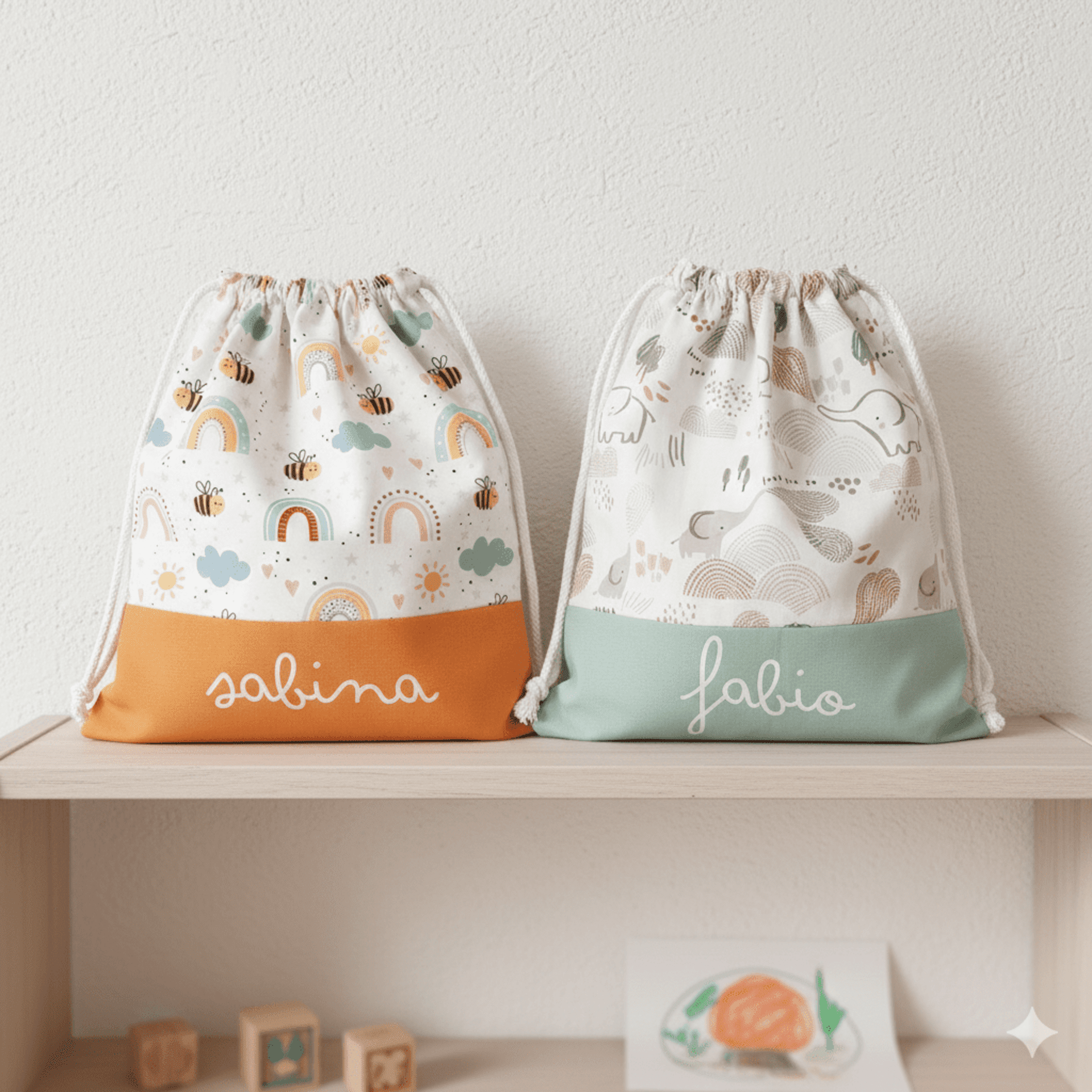 Bolsa de tela personalizada con el nombre - 1