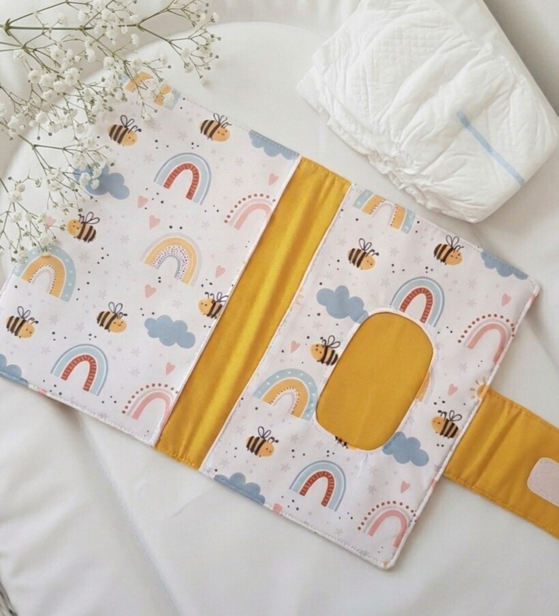 Portapañales y toallitas bebé personalizado - 1