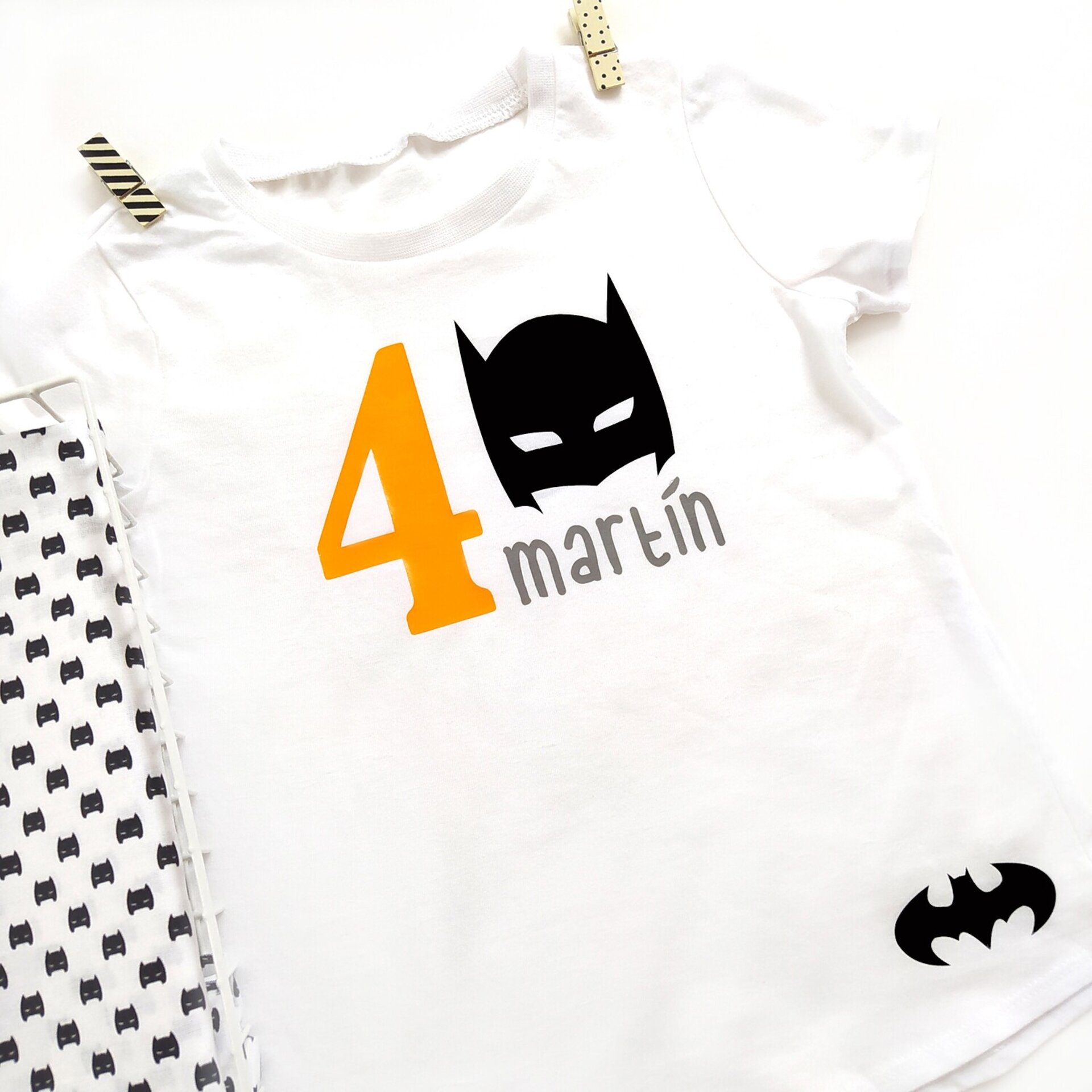 Camiseta cumpleaños Batman personalizada - 1