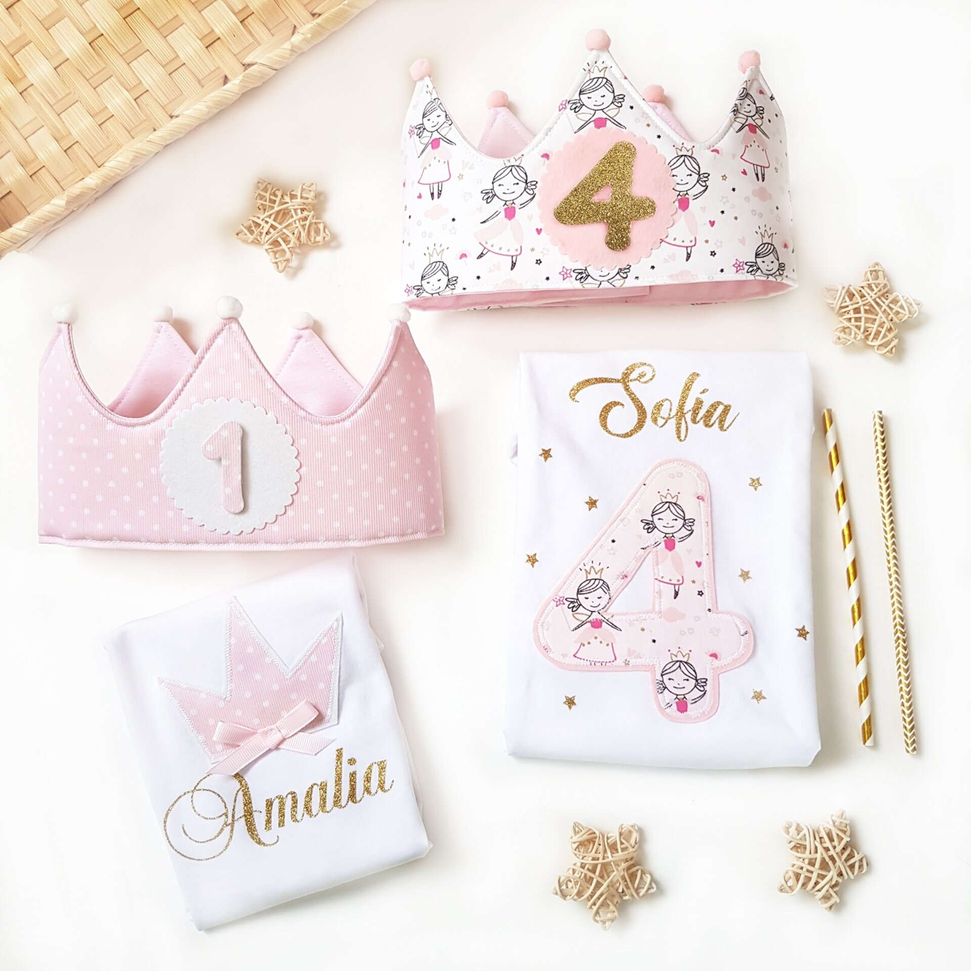 Conjunto cumpleaños 1 NIÑA A MEDIDA Varios estampados - 2
