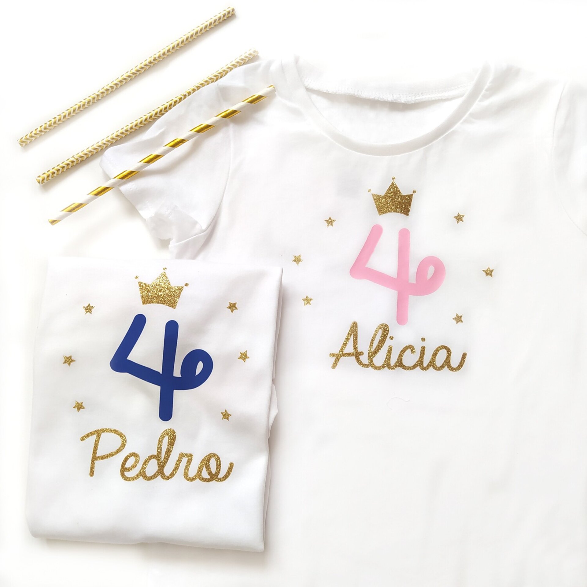 Camiseta cumpleaños Estrellas personalizada Varios colores - 3
