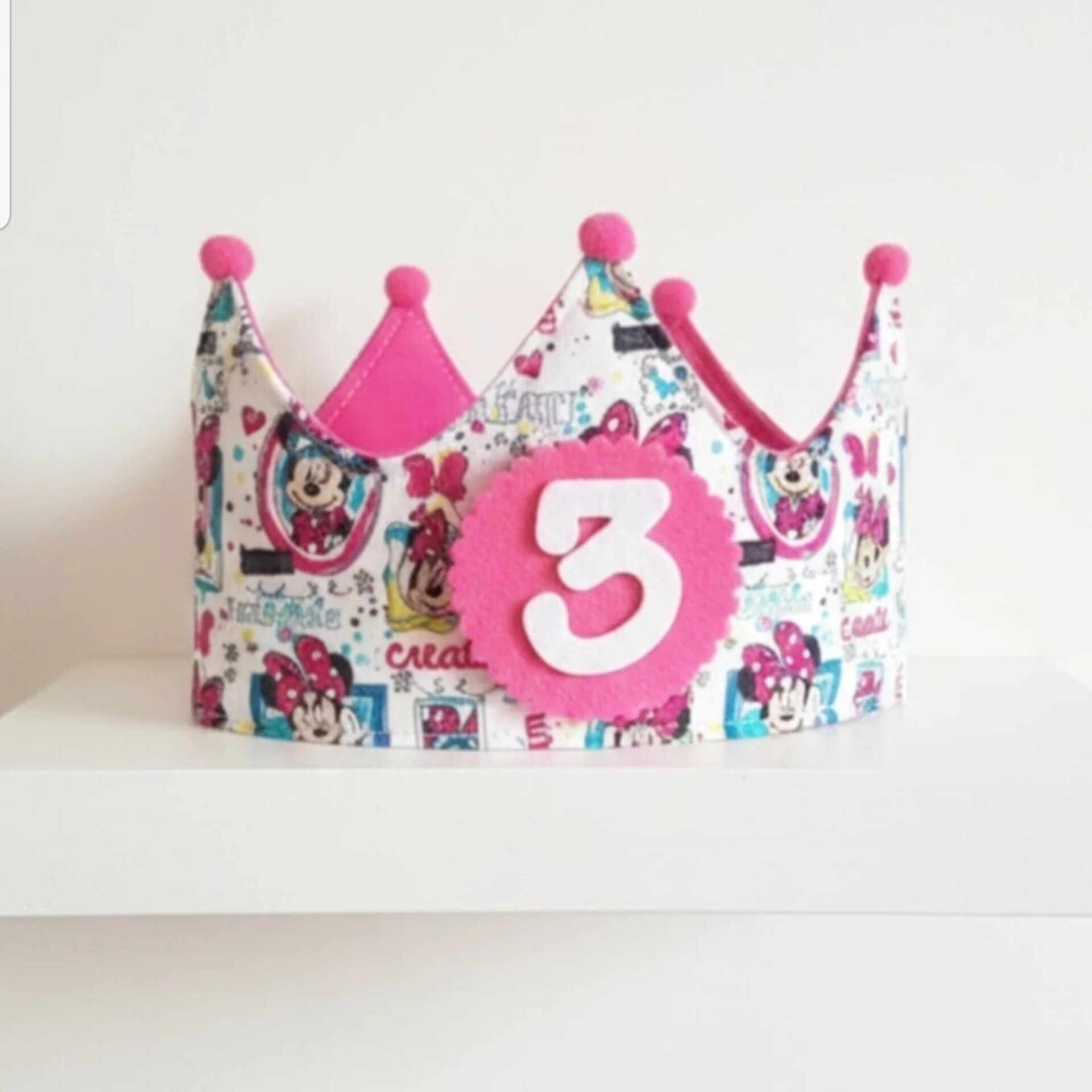 Corona cumpleaños Minnie fucsia, edición limitada - 1