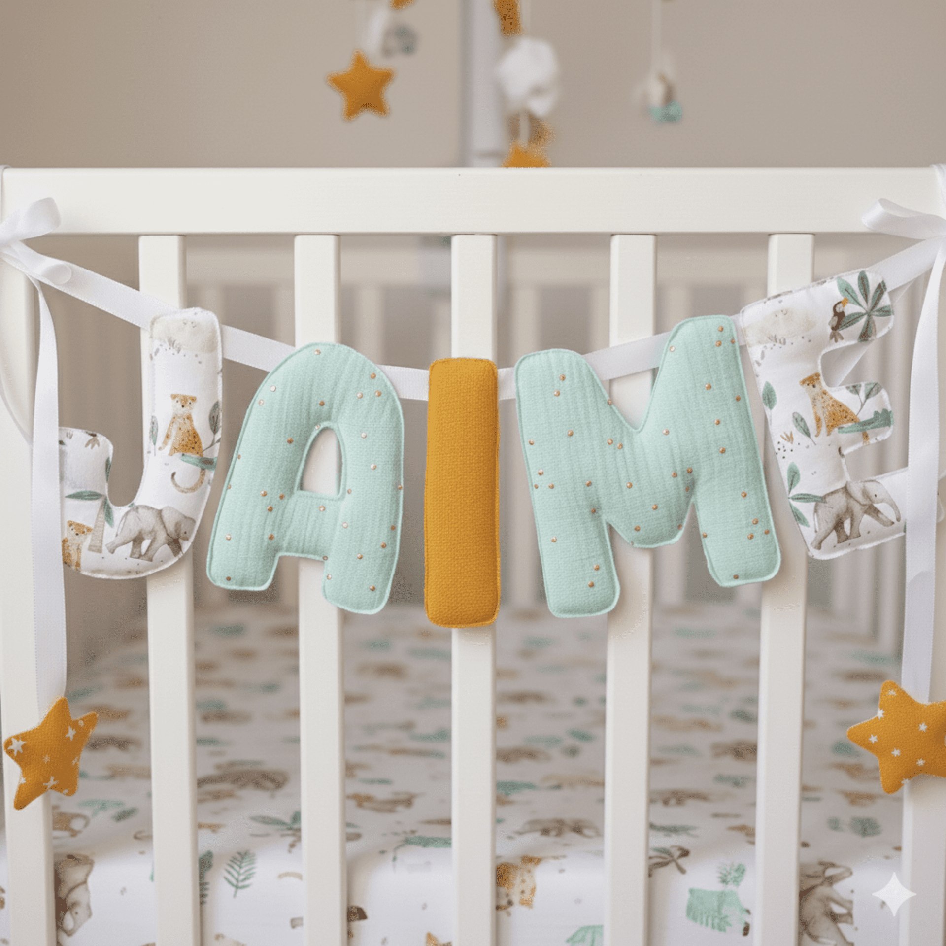 Guirnalda personalizada nombre, letras grandes - 1