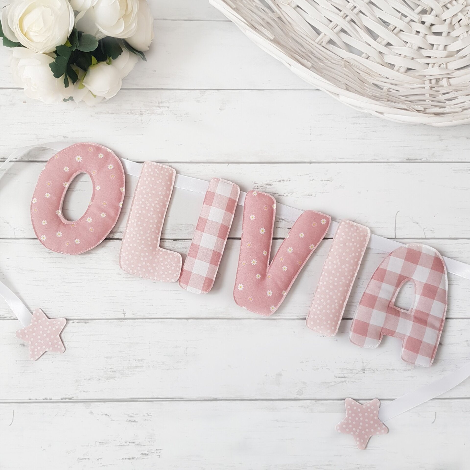 Guirnalda personalizada nombre, letras grandes - 1