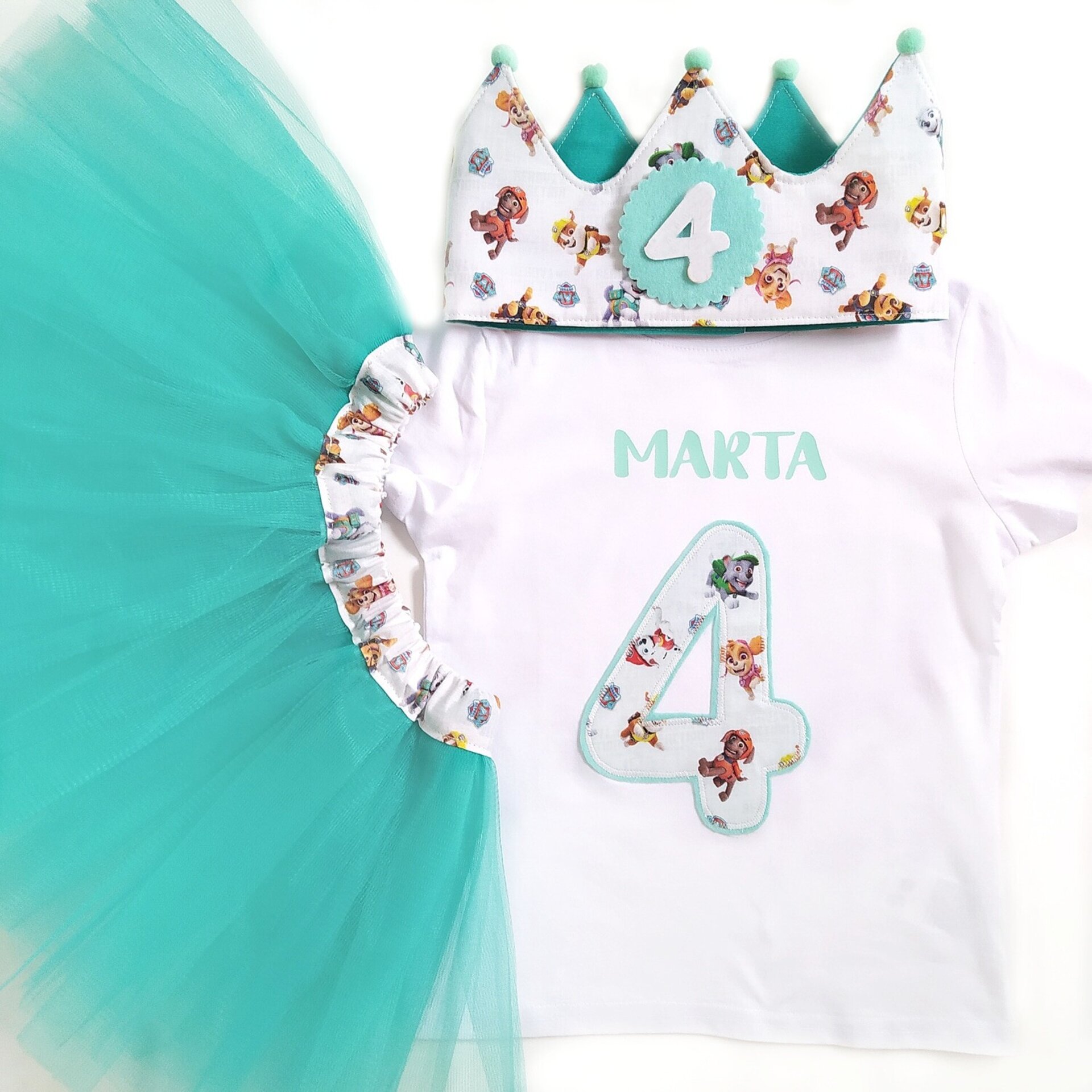Conjunto cumpleaños 4 NIÑA A MEDIDA Varios estampados - 2