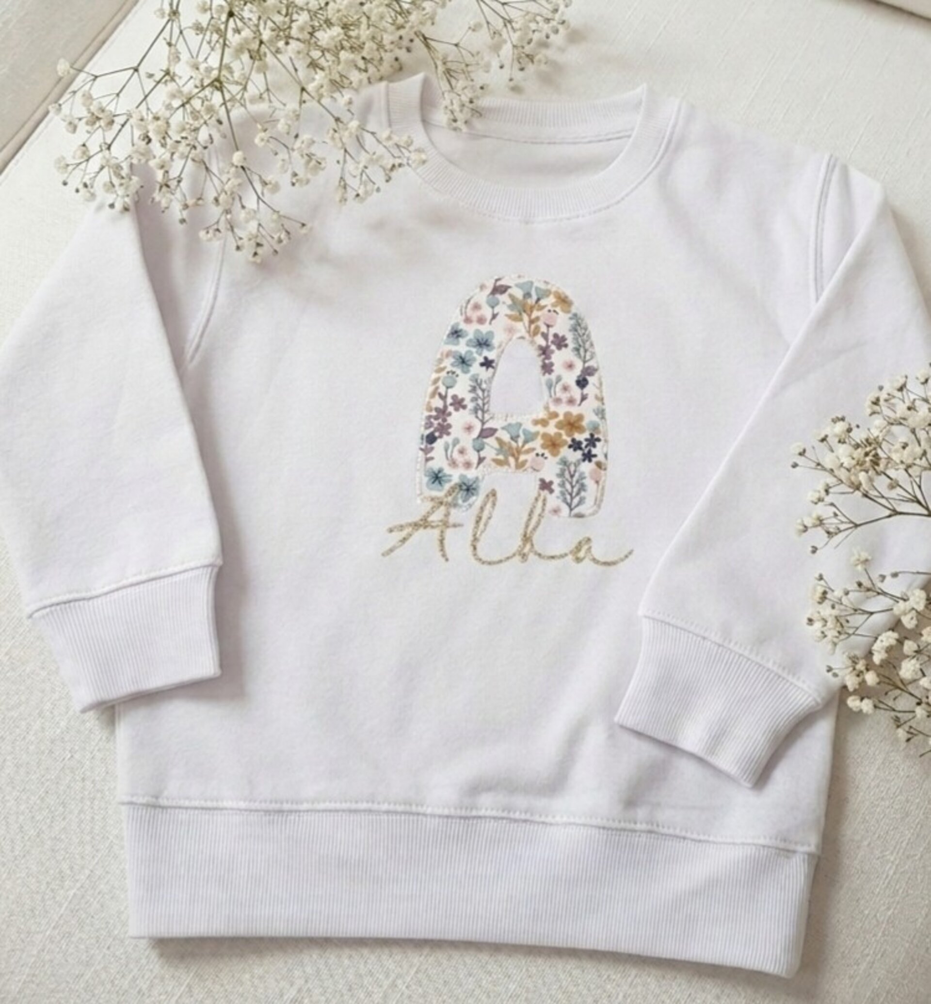 Sudadera niña personalizada con la inicial y nombre - 3