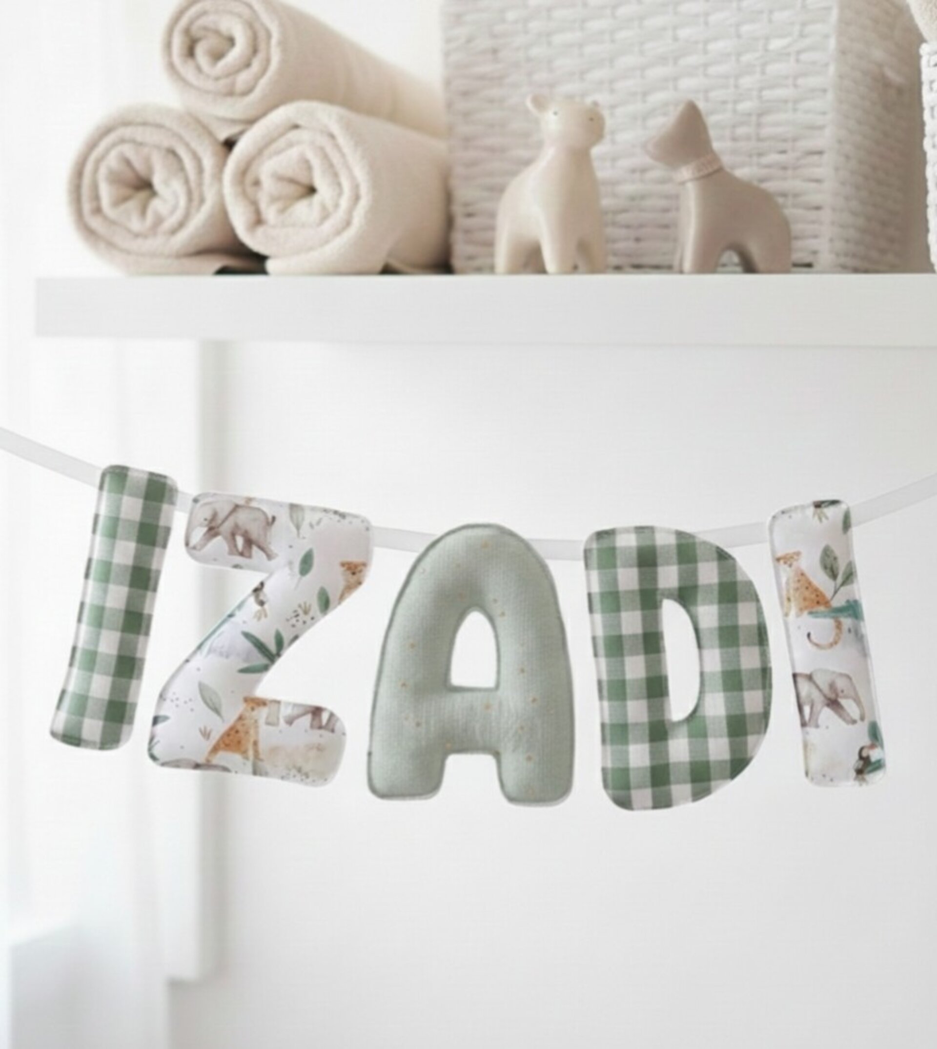 Guirnalda de letras de tela personalizada - 1