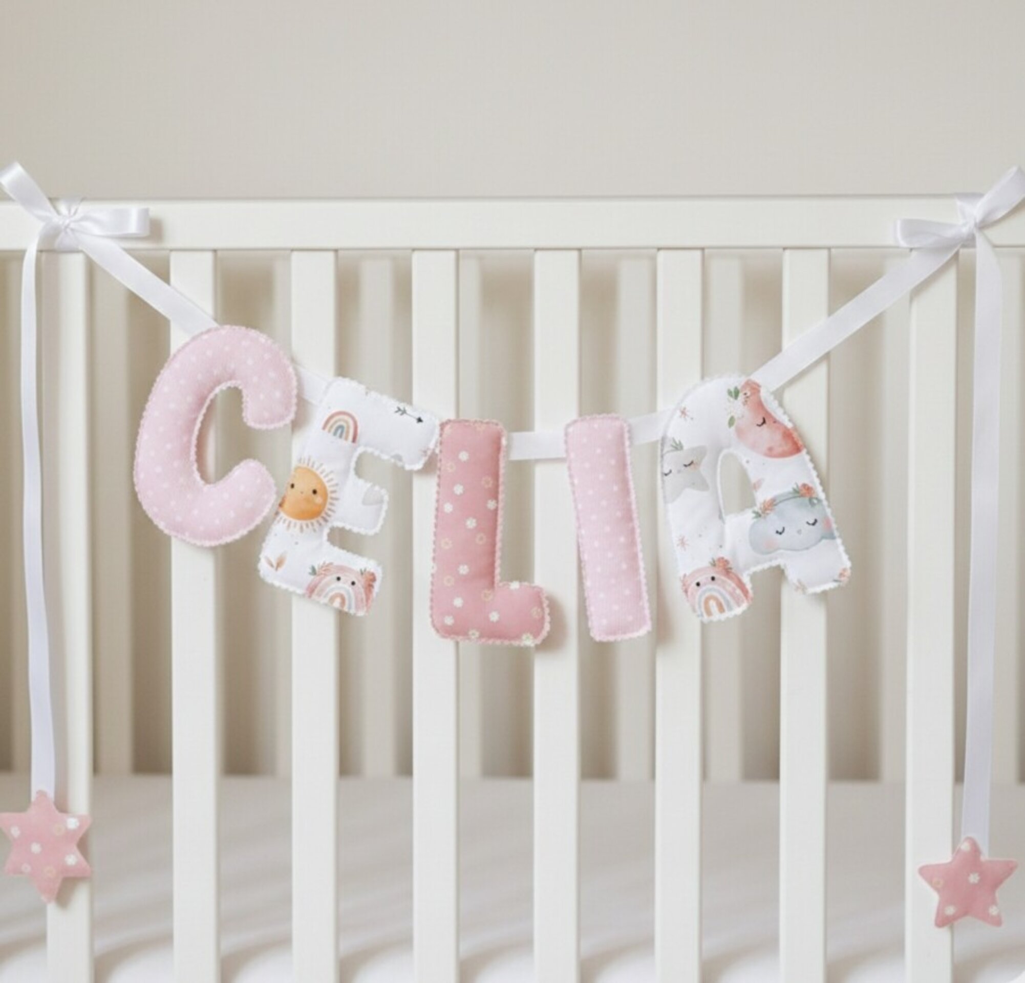 Guirnalda de letras de tela personalizada - 1