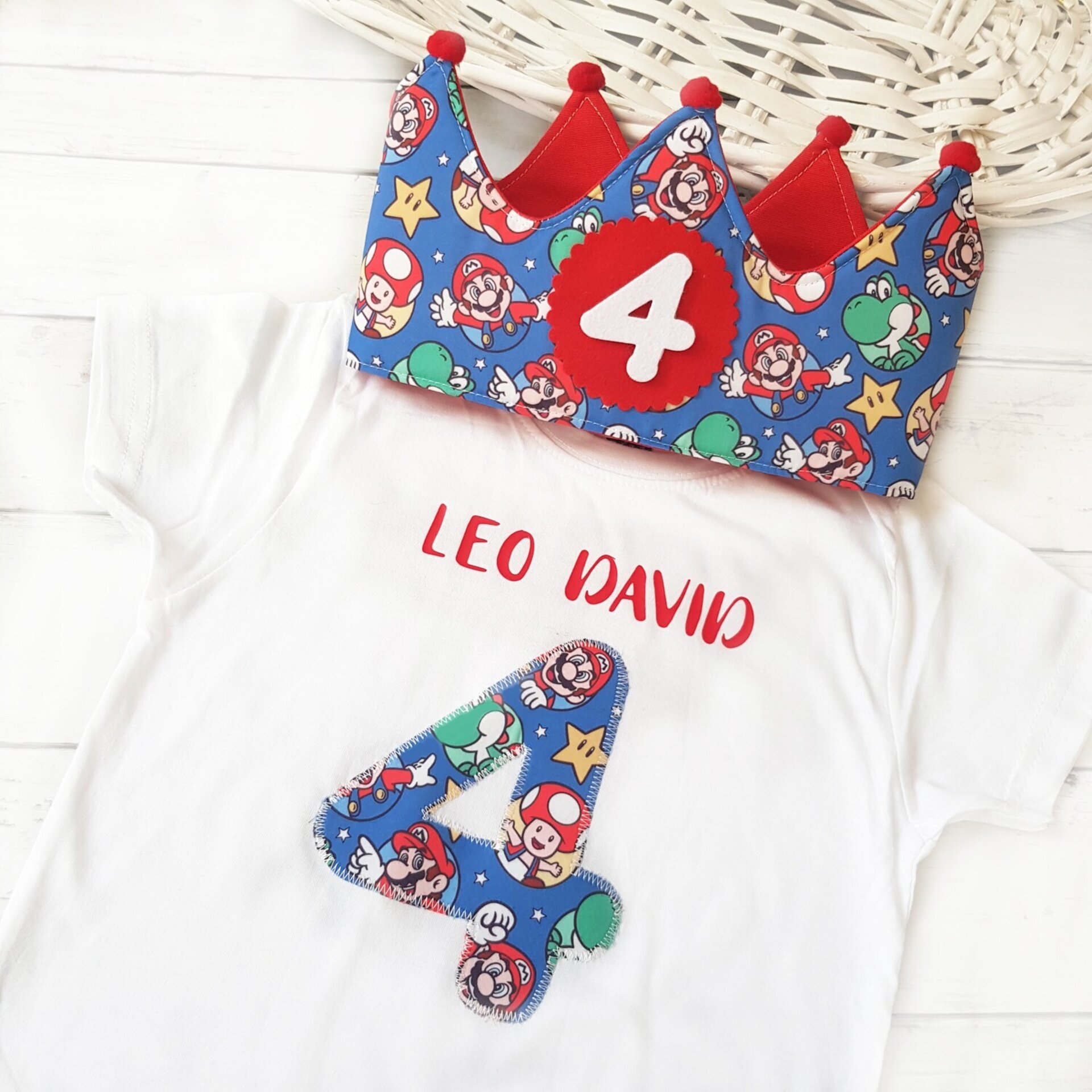Conjunto cumpleaños corona y camiseta  Warner bros - 1