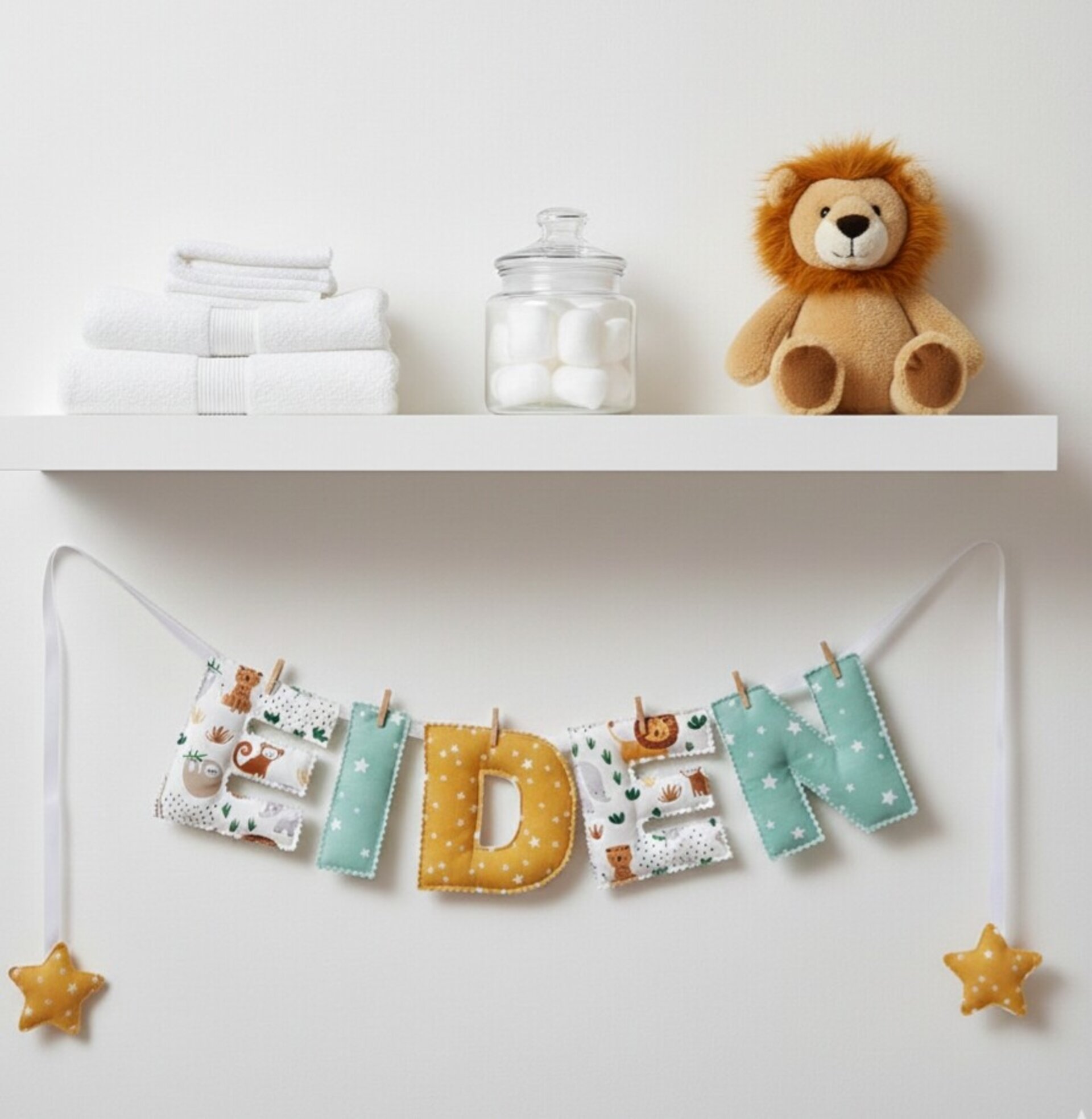 Guirnalda personalizada nombre bebé - 1